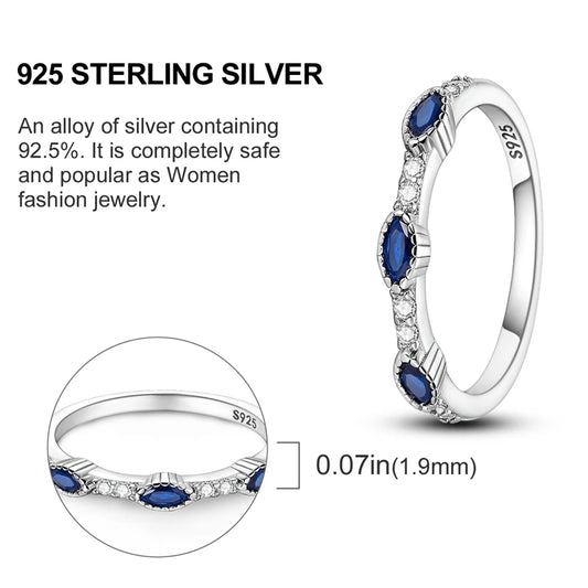 New 925 Sterling Silver Heart Shaped Zircon Starmoon Ring for Women Fine Engagement Wedding Jewelry Gift SER108