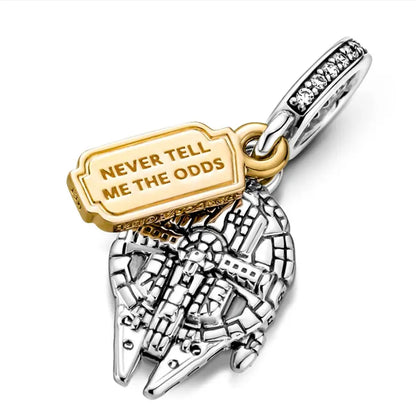 Sterling Silver 925 Disney Star Wars Teardrop Bead Charm