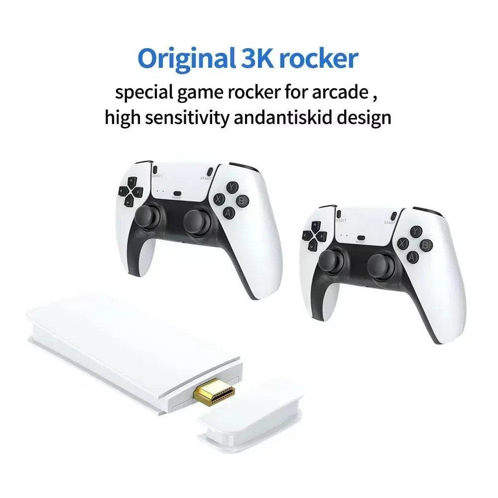 M15 Game Stick Mini Handheld TV Console With 64GB 20000 Retro Games Wireless Gamepads HD Output Two Player PS1 Support