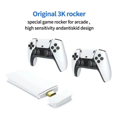 M15 Game Stick Mini Handheld TV Console With 64GB 20000 Retro Games Wireless Gamepads HD Output Two Player PS1 Support