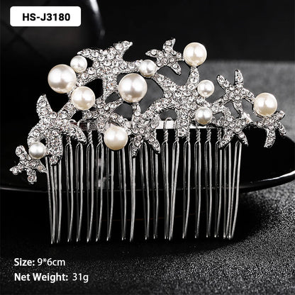 Efily Classic Silver Wedding Hair Combs - Crystal Rhinestone Bridal Accessories HS-J3180 Hair Combs