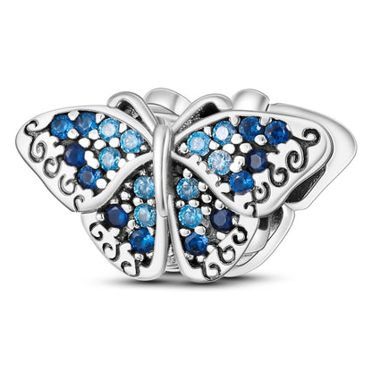 CharmBeads 925 Silver Blue Series DIY Bracelet Charms Top Rated Fashion Pendants KTC254