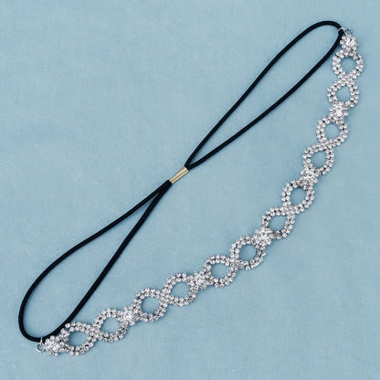 Luxury Pearl Rhinestone Beaded Hairband Lace Crown Crystal Bridal Tiara for Weddings and Special Events