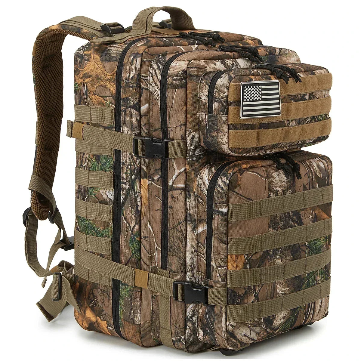 45L Large Capacity Tactical Backpacks for Men and Women Tree Camo