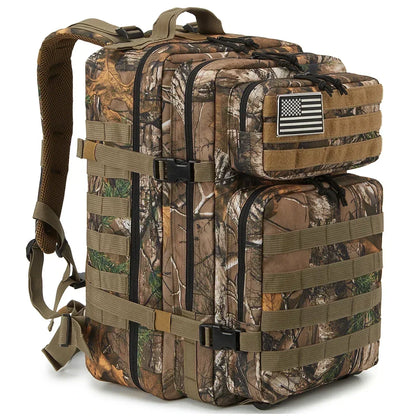 45L Large Capacity Tactical Backpacks for Men and Women Tree Camo
