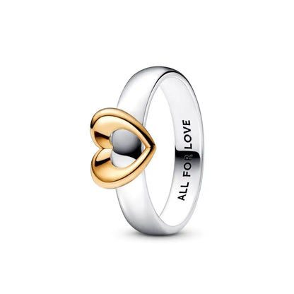 Heartfelt Elegance Red Pink Heart Zircon Ring for Women Sizes 6 to 9 PAR345