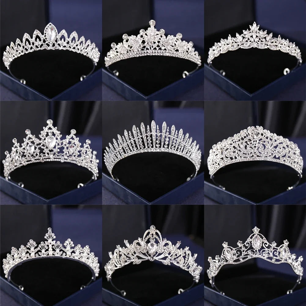 Silver Crysta Baroque Vintage Tiara - Top-Rated Wedding Hair Accessory for Brides & Pageants