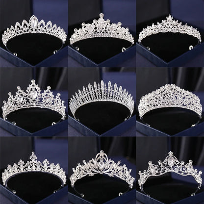 Silver Crysta Baroque Vintage Tiara - Top-Rated Wedding Hair Accessory for Brides & Pageants