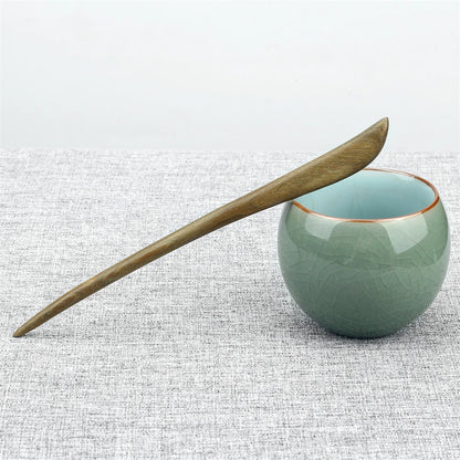 Vintage Green Sandalwood Hair Stick Chinese Style Natural Wood Hairpin Jewelry