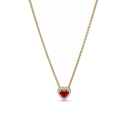 Zircon Love Heart Pendant Necklace Top Rated DIY Jewelry Charm for Women B5772