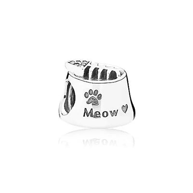 925 Sterling Silver Cute Character Bead Pendant for DIY European Bracelets B277-mao
