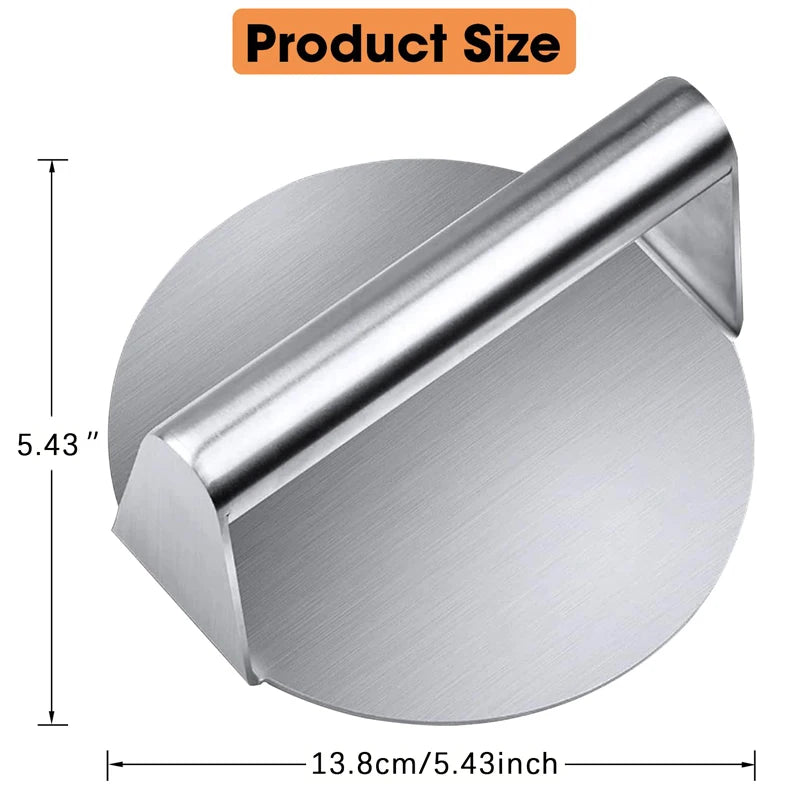 Stainless Steel Smash Burger Press for Perfect Patties Kitchen Accessory Burger Press