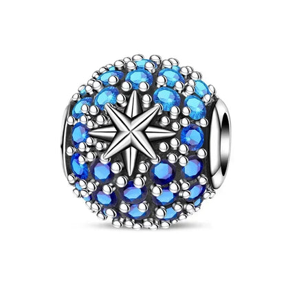 925 Sterling Silver Heart Blooming Rose Full Diamond Zircon Charms Pendant Beads for Bracelets and Necklaces