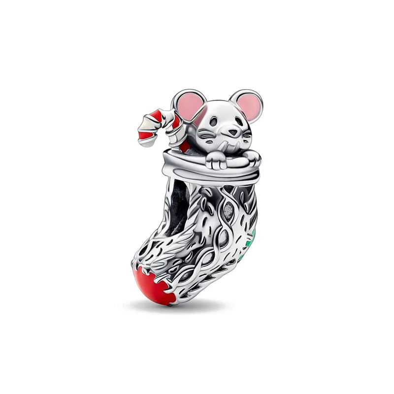 New 925 Silver Butterfly Bead Dinosaur Pendant for European Bracelets Exquisite DIY Jewelry