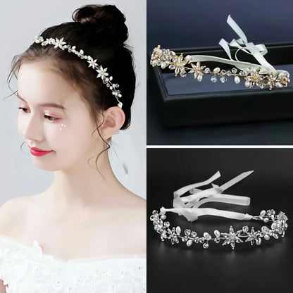 Elegant Crystal Rhinestone Headband for Girls Wedding Hair Accessories