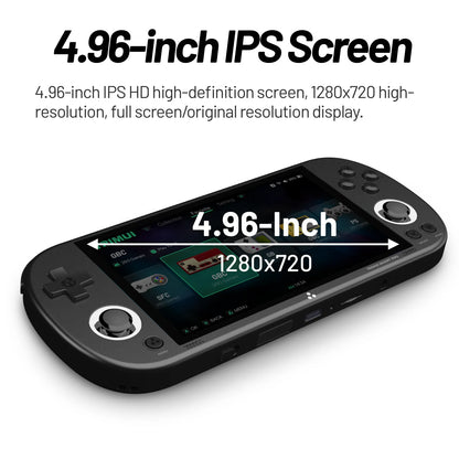 Trimui Smart Pro Handheld Game Console 4.96 Inch IPS Screen Linux Retro Player Joystick RGB Lighting 1280x720 Portable Gaming Gift