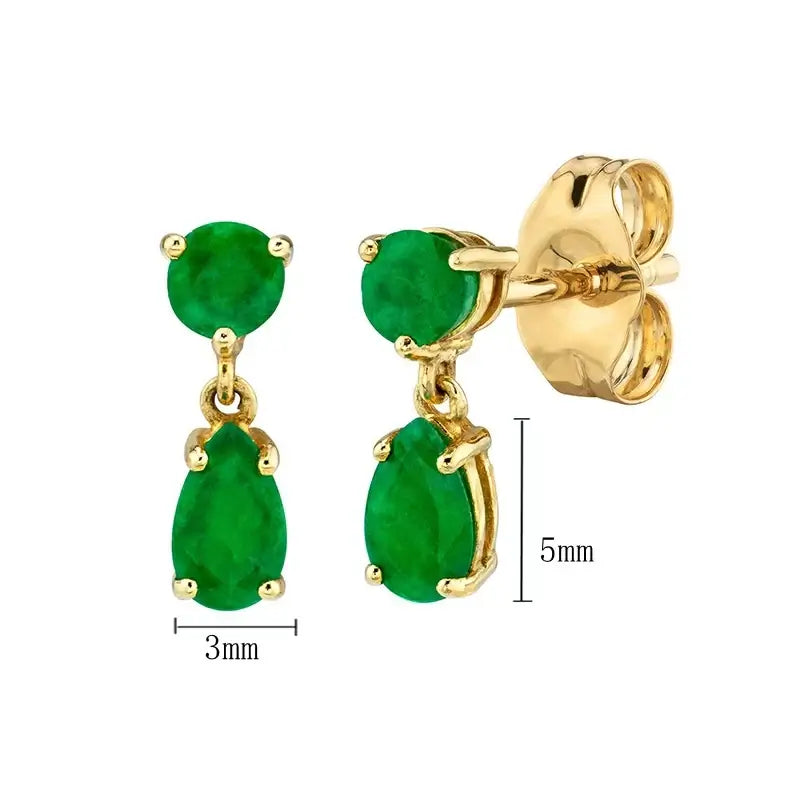 925 Sterling Silver Tiny Stud Earrings Colorful Crystal Luxury Jewelry LN0680-4