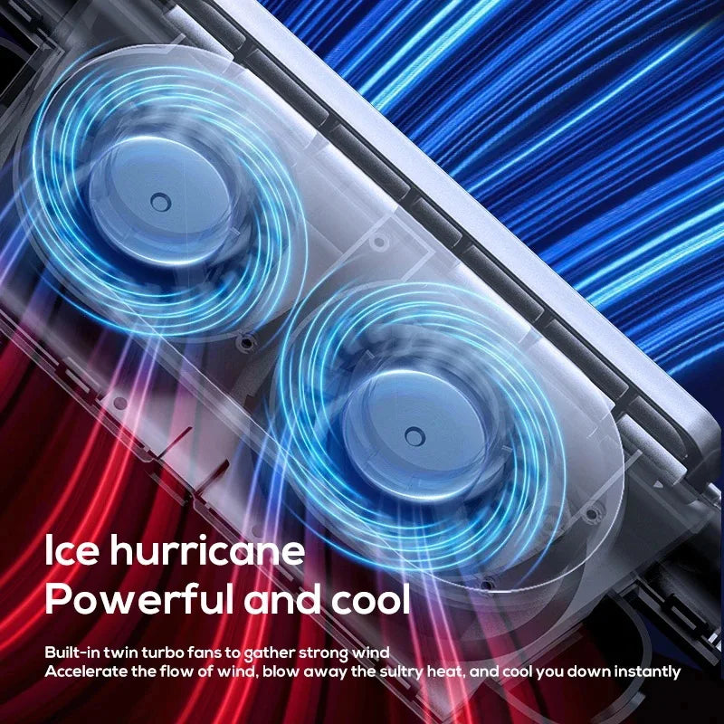 Car Rear Seat Headrest Cooling Fan Electric 3-Speed Mini Fan