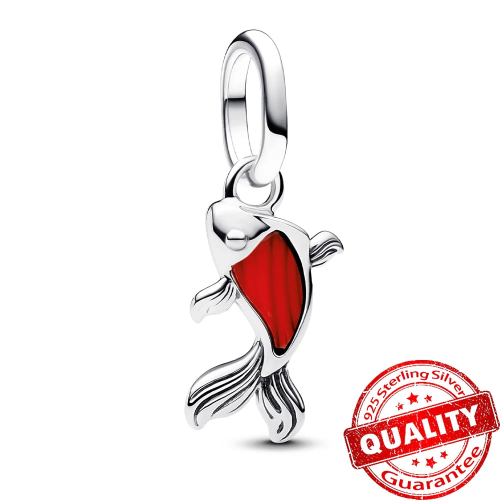 Elegant 925 Sterling Silver Ocean Themed Pendant Charm for Jewelry FCC524