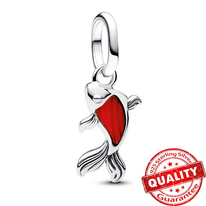 Elegant 925 Sterling Silver Ocean Themed Pendant Charm for Jewelry FCC524