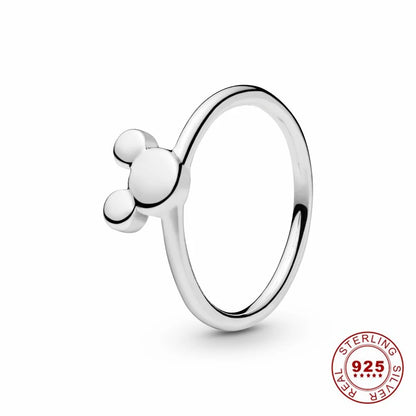 Hot Sale Original 925 Sterling Silver Tiara Heart Wedding Ring with Sun and Moon Design for Women PAR296