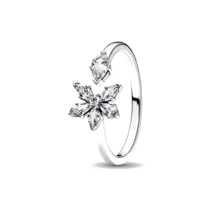 Valentine's Day 925 Sterling Silver Moonstone Heart Ring for Women P1670