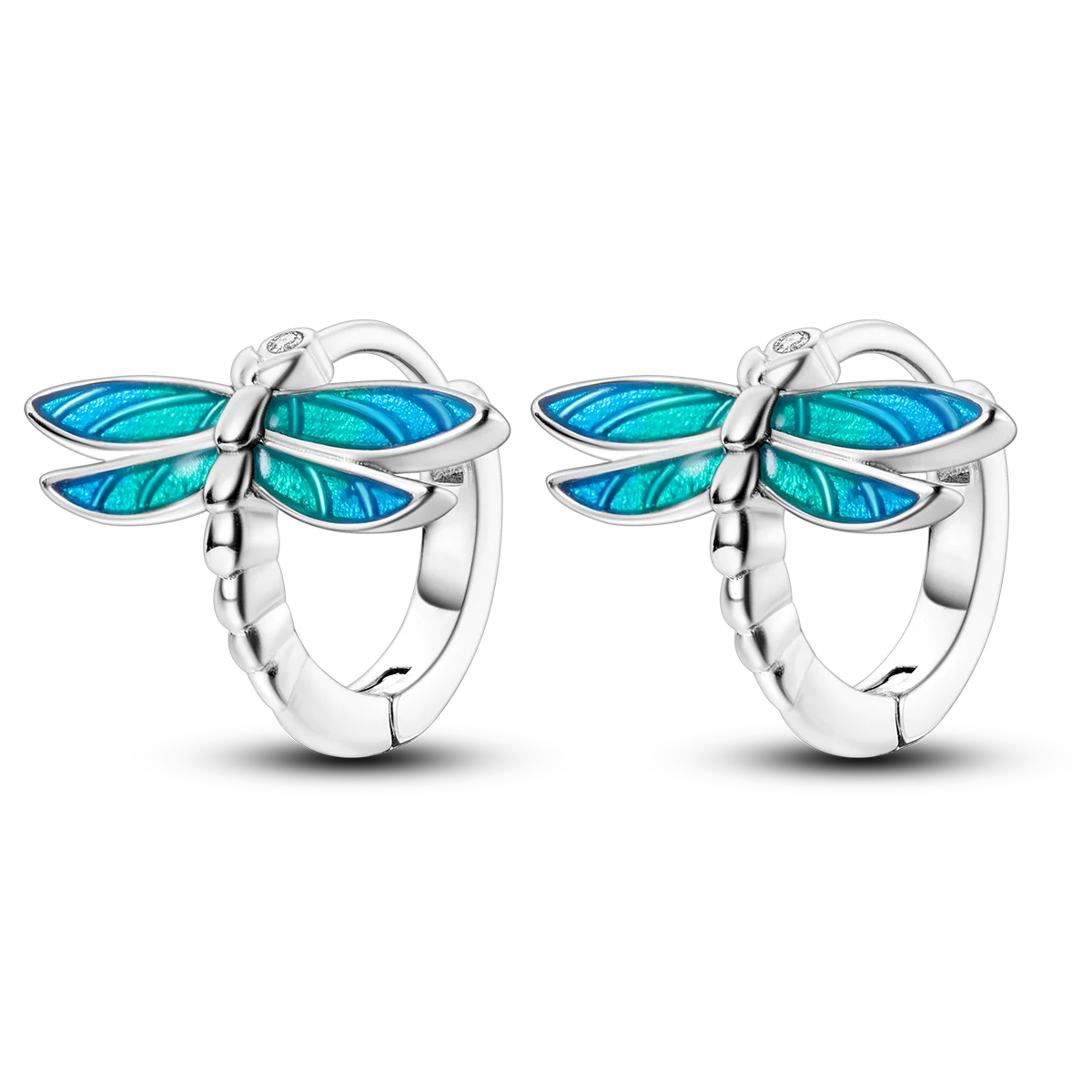 925 Silver Geometric Hoop Earrings for Women with Zircon Moon and Heart Design Fashion Jewelry Gift