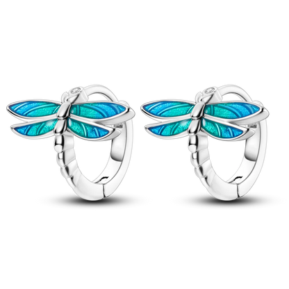 925 Silver Geometric Hoop Earrings for Women with Zircon Moon and Heart Design Fashion Jewelry Gift