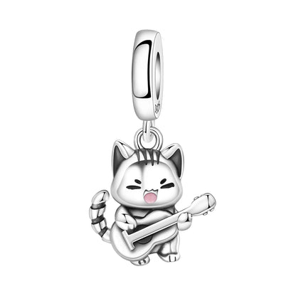 925 Sterling Silver Cute Pet Animal Pendant Charm Gift