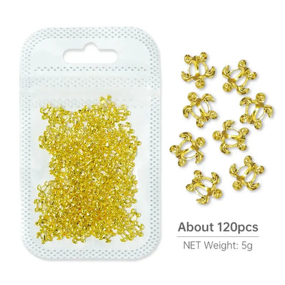 Resin Filling Metal Rivet Moon Stars Nail Art Decorations Mixed Beach Ocean Style Jewelry DIY Charms 5g-HYLD-2