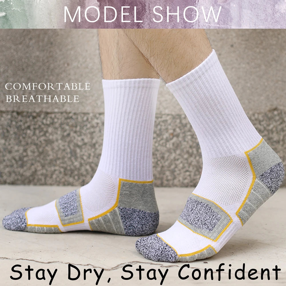 6 Pairs Heavy Cushion Hiking Socks Unisex Sizes 35 To 50