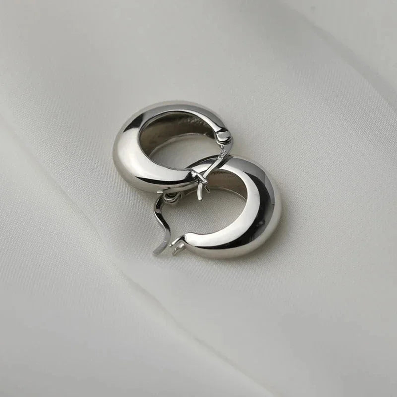 925 Sterling Silver Skull Pumpkin Cross Hoop Earrings Sparkling Zircon Glamorous Women Jewelry