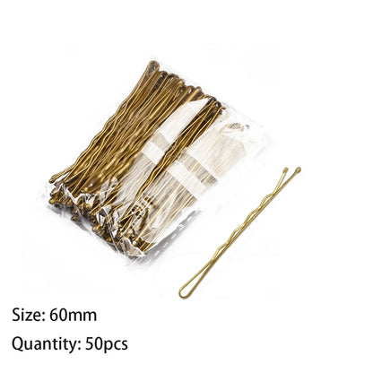 Elegant Bridal U-Shape Hair Pins Set - 50pcs Decorative Clips for Women and Girls