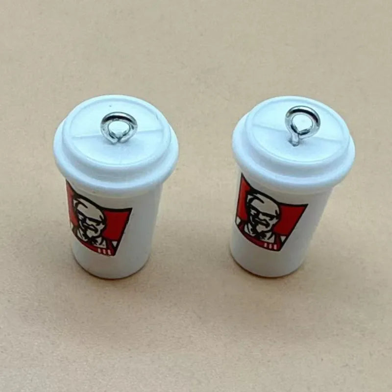 3D Energy Drink Can Charms Set for DIY Keychain and Jewelry Creations