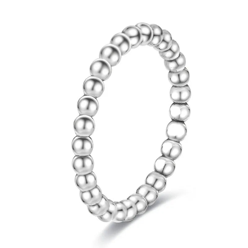 Silver Plated Luxury Stackable Ring with Real Infinite Flower Daisy Design for Women's Engagement and Wedding Parties PTR055