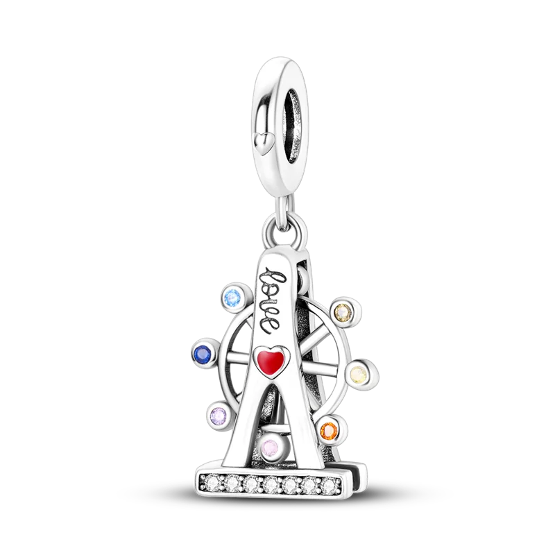 925 Sterling Silver Charm Bead Bracelet for Smartwatch and DIY Jewelry KTC623