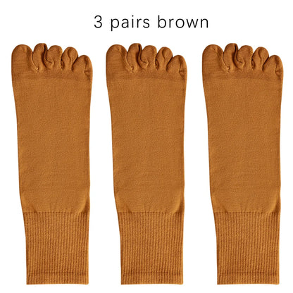 Mens Split Toe Cotton Crew Socks Moisture Wicking Freshness
