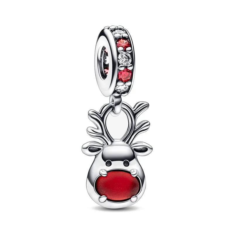 Exquisite 925 Silver House Beads and Deer Pendant for European Original Bracelet DIY Women's Jewelry