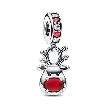 Exquisite 925 Silver House Beads and Deer Pendant for European Original Bracelet DIY Women's Jewelry