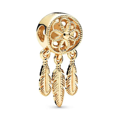 925 Sterling Silver Colorful Dreamcatcher and Hot Air Balloon Charms for DIY Necklace and Bracelet Jewelry