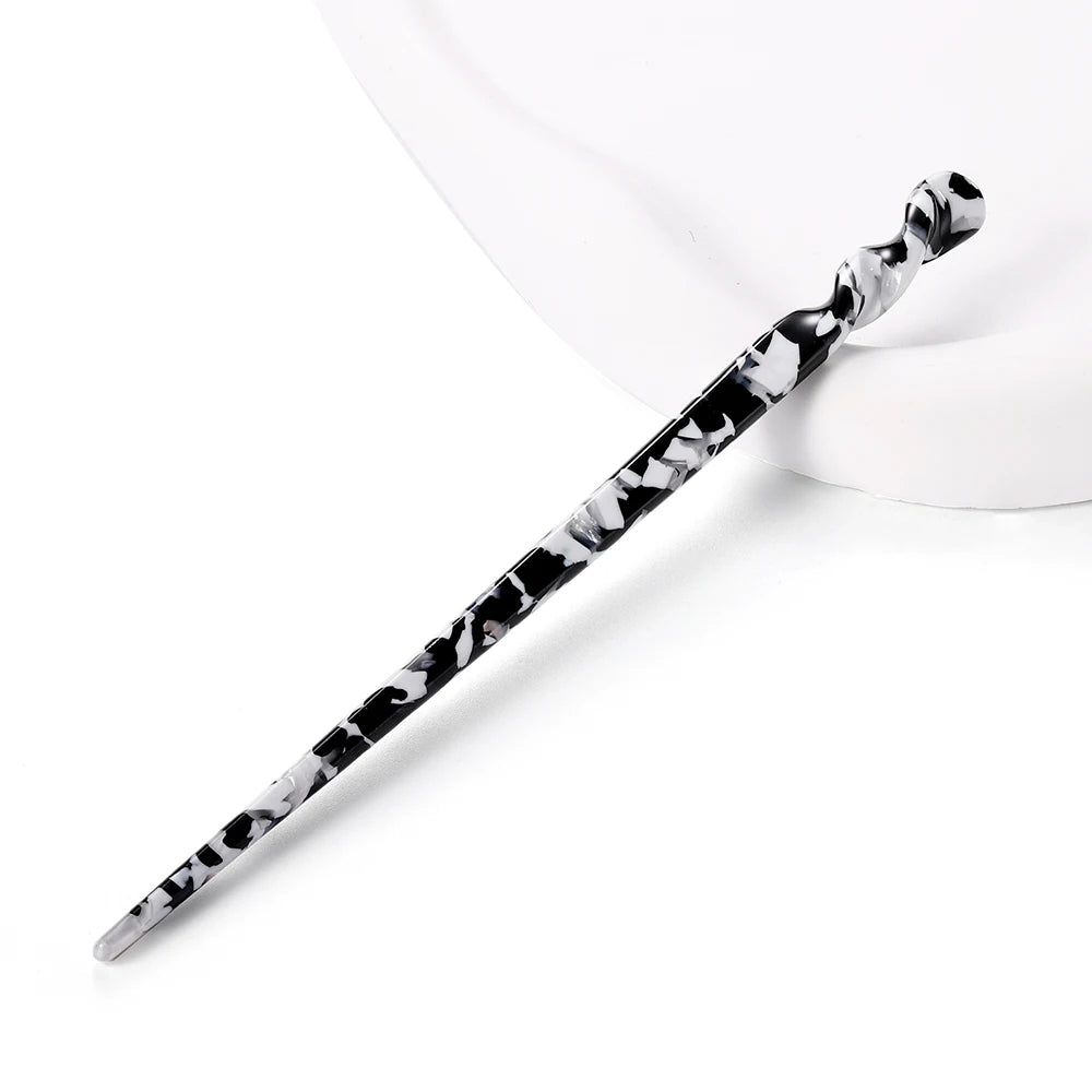 Vintage Chinese Style Acetate Resin Hair Sticks for Women Weddings