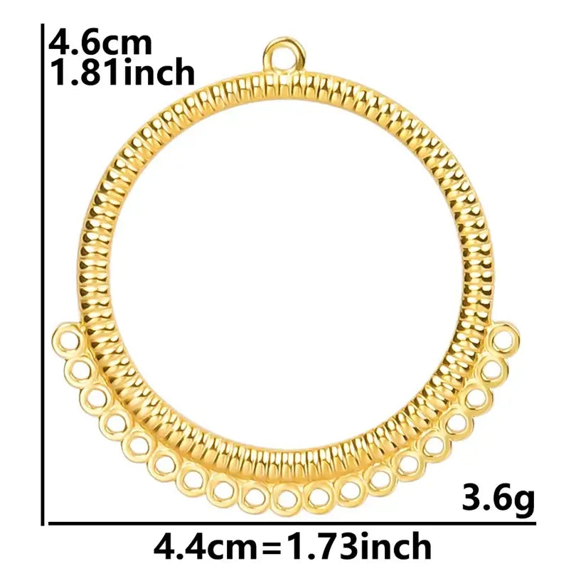 4Pcs Lot Stainless Steel Geometric Hammered Heart Dangle Charms for DIY Jewelry Making S987-G