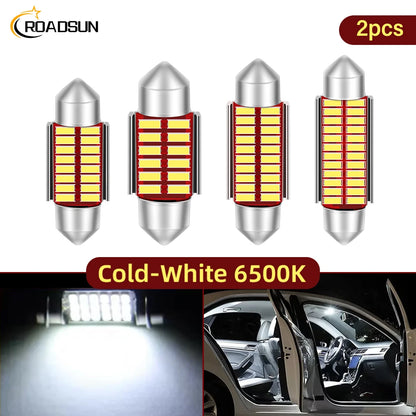 Versatile Car LED Festoon Interior Light Bulbs for Dome Map Door Courtesy License Plate Lights