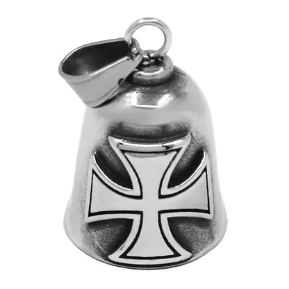 Viking Warrior Helmet Pendant Stainless Steel Eagle Cross Jewelry