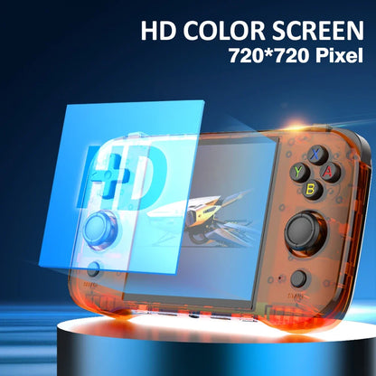 BOYHOM R46S Retro Handheld Game Console Linux RK3566 4.0 Inch IPS Screen 15000 Games Portable Mini HDMI 4000mAh Battery Kids Gift