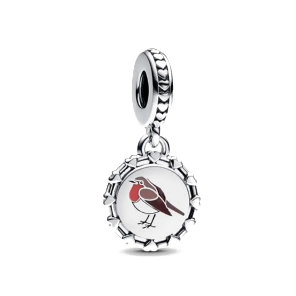 925 Silver Monkey Elephant Sun Moon Bead Pendant Charm