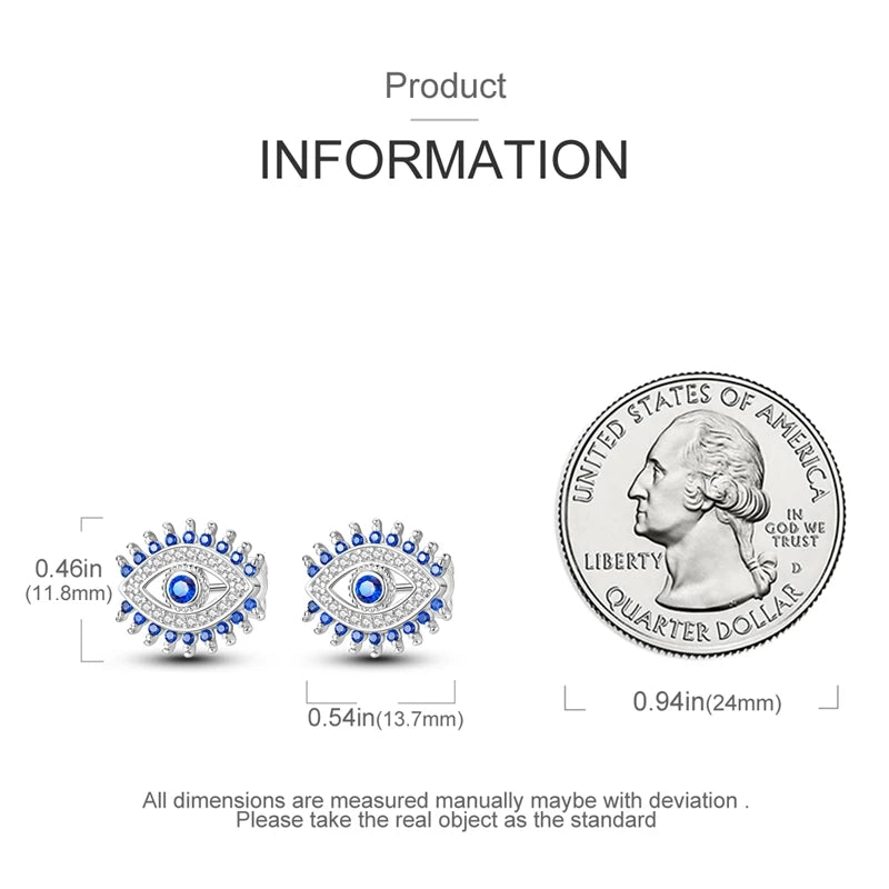 925 Sterling Silver Zircon Stud Earrings for Women Jewelry Party Gifts