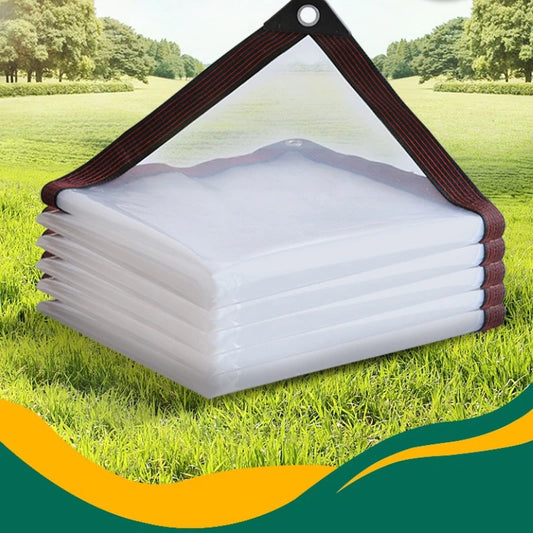 Clear Waterproof Tarps with Grommets for Patio Henhouse Porch Canopy and Camping Cover