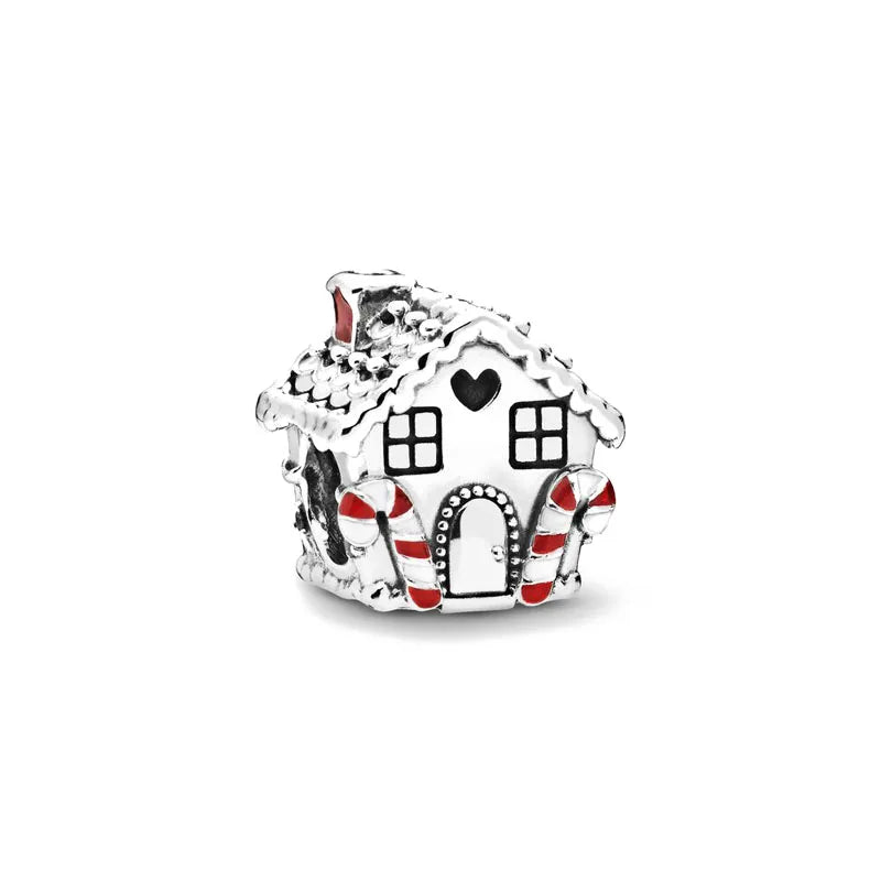Exquisite 925 Silver House Beads and Deer Pendant for European Original Bracelet DIY Women's Jewelry