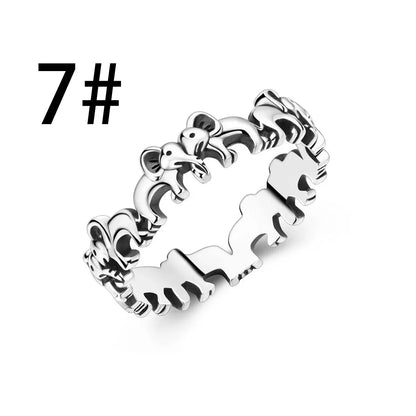 925 Sterling Silver Colorful Elephant Animal Charms for DIY Jewelry Necklace Bracelet Gifts